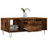 vidaXL Coffee Table Smoked Oak 90x50x36.5 cm Engineered Wood