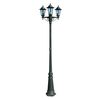 vidaXL Garden Light | Dark green and black | Aluminium and glass | 215 cm