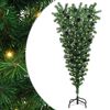 vidaXL Upside-down Artificial Pre-lit Christmas Tree with Ball Set PVC
