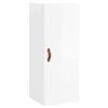 vidaXL Highboard High Gloss White 34.5x34x180 cm Engineered Wood