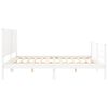 vidaXL Bed Frame without Mattress White 200x200 cm Solid Wood