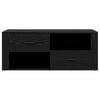 vidaXL TV Cabinet Black Oak 100 x 35 x 40 cm Engineered Wood