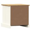 vidaXL Bedside Cabinet VIGO White 42x35x42 cm Solid Wood Pine