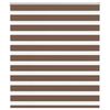 vidaXL Zebra Blind Brown 125x150 cm Fabric Width 120.9 cm Polyester