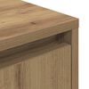 vidaXL Bedside Cabinet with LED Lights&nbsp;Artisan Oak 38x34x65 cm