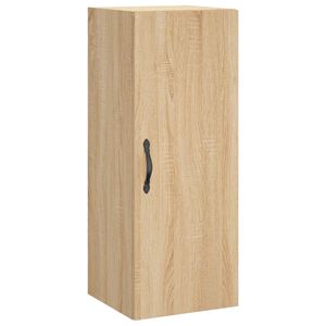 vidaXL Wall Mounted Cabinet Sonoma Oak 34,5x34x90 cm Engineered Wood