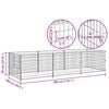 vidaXL Dog Kennel Silver 3 m&sup2; Steel