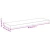 vidaXL Floating Wall Shelves 2 pcs Grey 80x23.5x3.8 cm MDF