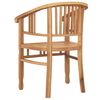 vidaXL Chair 2 pcs Brown 63 x 58 x 89 cm Solid Teak Wood