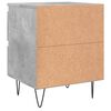 vidaXL Bedside Cabinets 2 pcs Concrete Grey 40x35x50 cm Engineered Wood