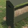 vidaXL Livestock Feeding Trough Olive Green 79 x 35 x 62 cm