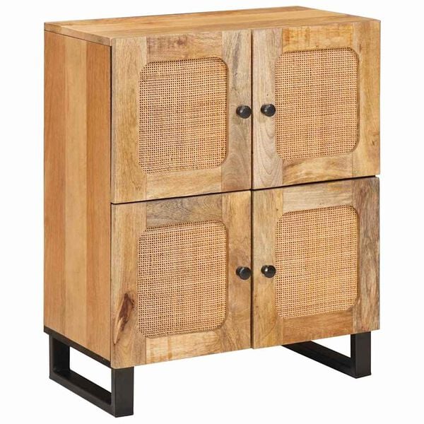 vidaXL Sideboard with Storage Brown 60 x 33.5 x 75 cm Solid Mango Wood