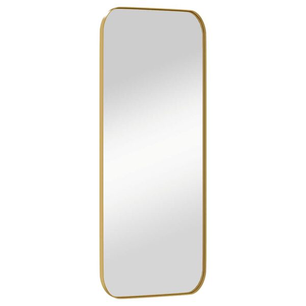 vidaXL Wall-mounted Mirror Gold 30x80 cm Rectangle