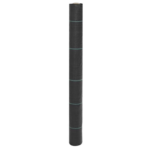 vidaXL Weed Membrane Black 1x5 m PP