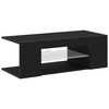 vidaXL TV Cabinet Black Oak 90 x 39 x 30 cm Engineered Wood