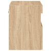 vidaXL TV Wall Cabinets with LED Lights 2 pcs Sonoma Oak 40x30x40 cm