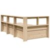 vidaXL Bookcase Bed without Mattress 90x190cm Solid Wood Pine
