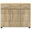vidaXL Sideboard FLORIN Sonoma Oak 88.5 x 30.5 x 73 cm Engineered Wood