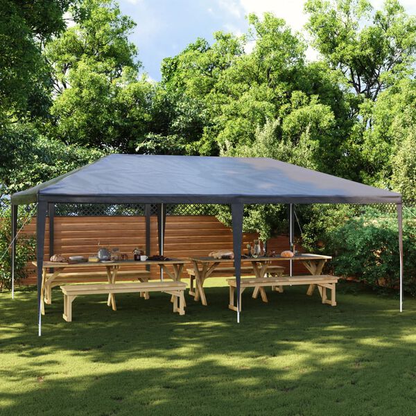 vidaXL Professional Party Tent 4x6 m Anthracite 90 g/m&sup2;