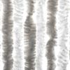 vidaXL Fly Curtain Light Grey and White 90x200 cm Chenille