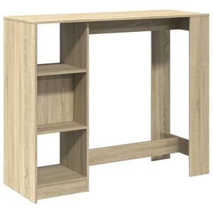 vidaXL Bar Table | Sonoma oak | Engineered wood | Large | Bar Table