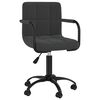 vidaXL Swivel Office Chair Black Velvet
