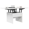 vidaXL Coffee Table White 55 x 54.5 x 45 cm Engineered wood
