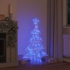 vidaXL Christmas Tree with 100 LEDs Blue 122 cm Acrylic