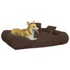 vidaXL Dog Cushion with Pillows Brown 89x75x19 cm Oxford Fabric