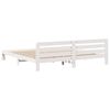 vidaXL Bed Frame without Mattress White 180x200 cm Super King Solid Wood Pine