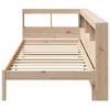 vidaXL Bookcase Bed without Mattress 100x200 cm Solid Wood Pine