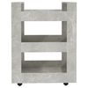 vidaXL Kitchen Trolley Concrete Grey 60x45x80 cm Engineered Wood