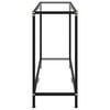 vidaXL Console Table Transparent 140x35x75 cm Tempered Glass