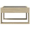 vidaXL Coffee Table with Infinity LED Sonoma Oak 50x53x30 cm