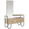 vidaXL Dressing Table Sonoma Oak 100 x 36.5 x 136 cm Engineered Wood