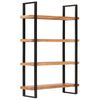 vidaXL 4-Tier Bookcase 120x40x180 cm Solid Acacia Wood