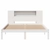 vidaXL Bookcase Bed without Mattress White 120x190 cm Small Double Solid Wood Pine