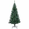 vidaXL Artificial Pre-lit Christmas Tree Green 180 cm PVC and Metal