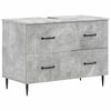 vidaXL Bathroom Sink Cabinet HAARLEM Concrete Grey 82 x 41x 58.5 cm
