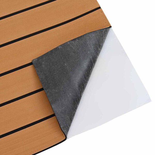 vidaXL Boat Flooring Brown and black 240 x 60 cm EVA foam