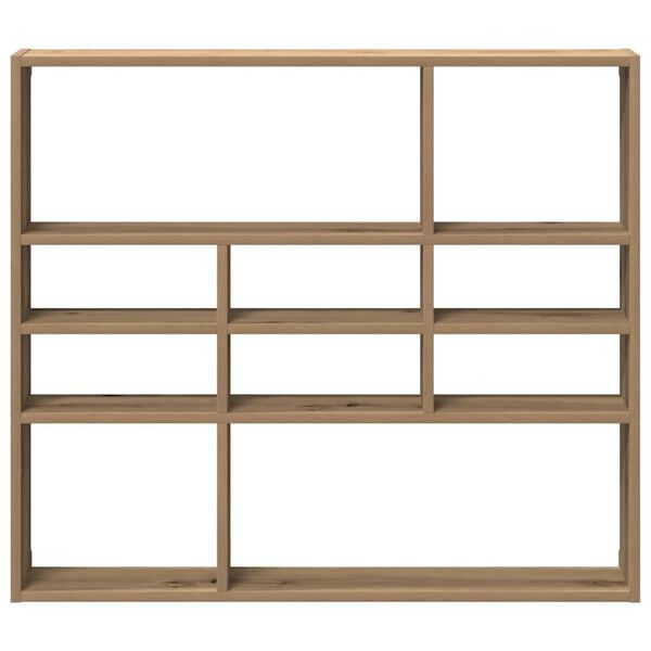 vidaXL Wall Shelf Artisan Oak 90x16x78 cm Engineered Wood