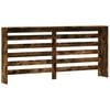 vidaXL Radiator Cover Smoked Oak 175x20x82 cm Engineered Wood