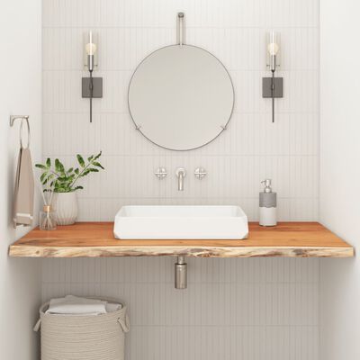 vidaXL Bathroom Countertop 90x60x2.5 cm Rectangular Solid Wood Acacia