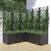 vidaXL Garden Planter | Black | Polypropylene | Large | Planters