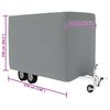 vidaXL Horse Trailer Cover Grey 376x168x240 cm Non-woven Fabric