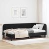 vidaXL Corner Bed Frame with Headboard Black 100 x 200 cm Velvet