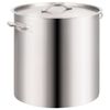 vidaXL 2 Piece Stock Pot Set 98/50 L Stainless Steel