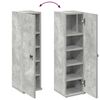 vidaXL Bathroom Cabinet with Roll Holder Concrete Grey 20.5x22x72 cm
