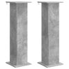 vidaXL Plant Stand 2 pcs Concrete Grey 30.5 x 30 x 100.5 cm