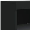 vidaXL Sideboard with LED Lights Black 41x37x100 cm